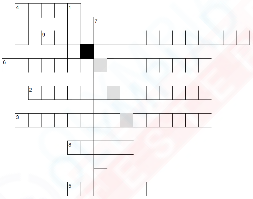 Science crossword Work, force and energy Puzzle 3 Olympiad tester