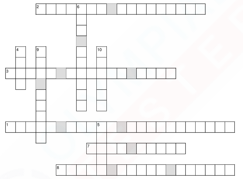 Science crossword on Earth & Universe - Puzzle #3