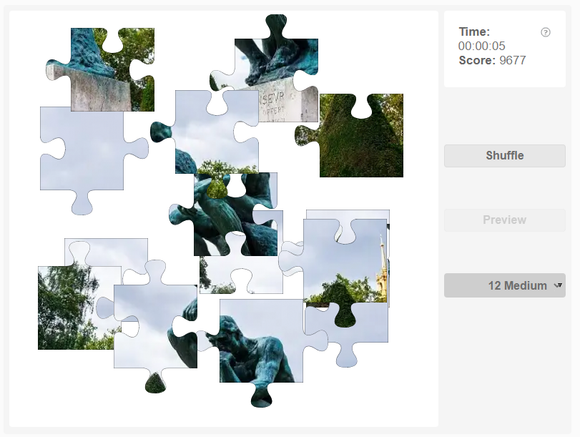 Online jigsaw puzzle - The thinker