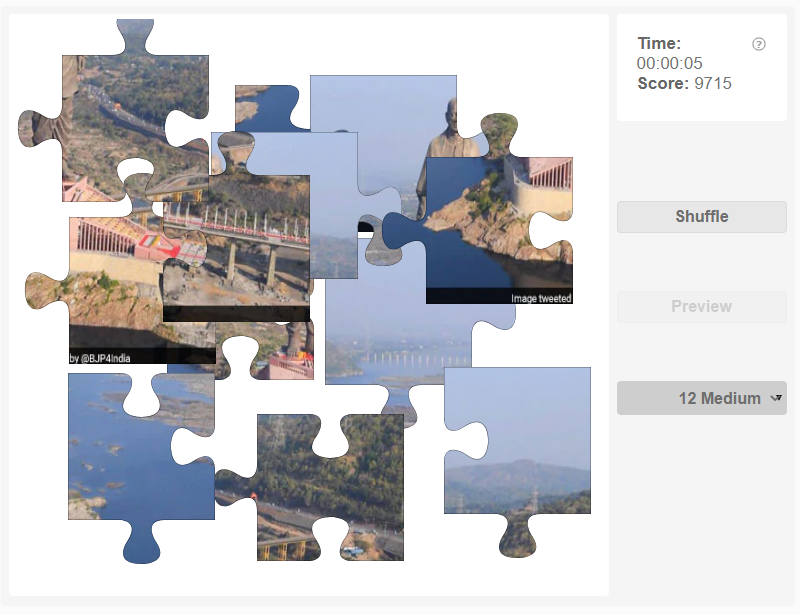 Puzzle -  The statue of unity
