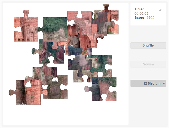 Online jigsaw puzzle - Leshan Giant Buddha