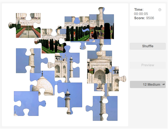 Online jigsaw puzzle - Taj mahal