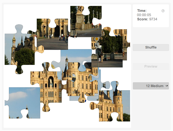 Online jigsaw puzzle - Schwerin castle