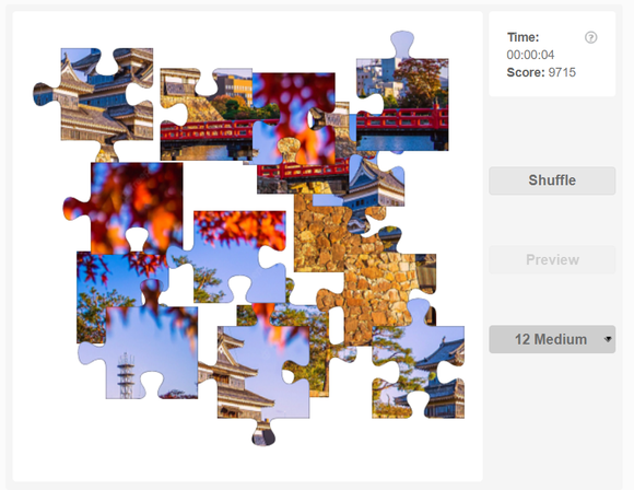 Online jigsaw puzzle - Matsumoto castle