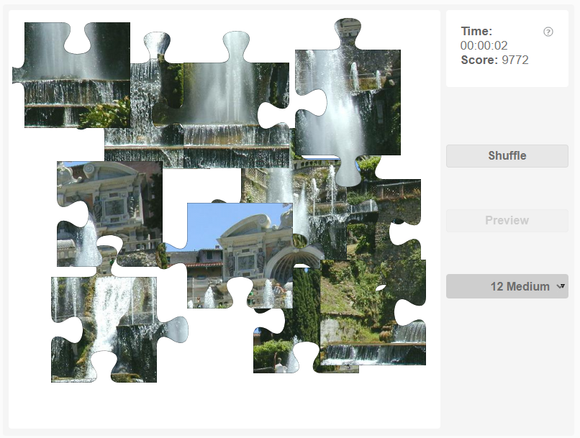 Online jigsaw puzzle - Fontana di Tivoli fountain