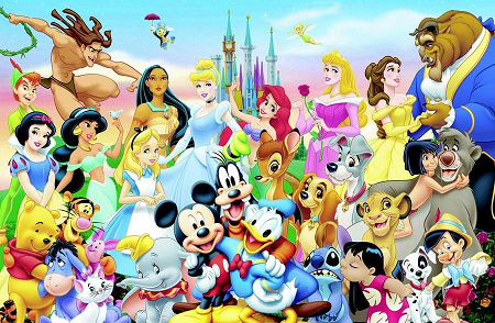 Word search - Famous disney characters