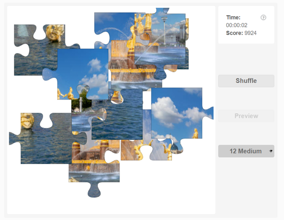 Online jigsaw puzzle - Friendship of the peoples fountain