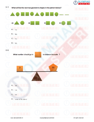 Class 2 Logical Reasoning PDF sample paper 01