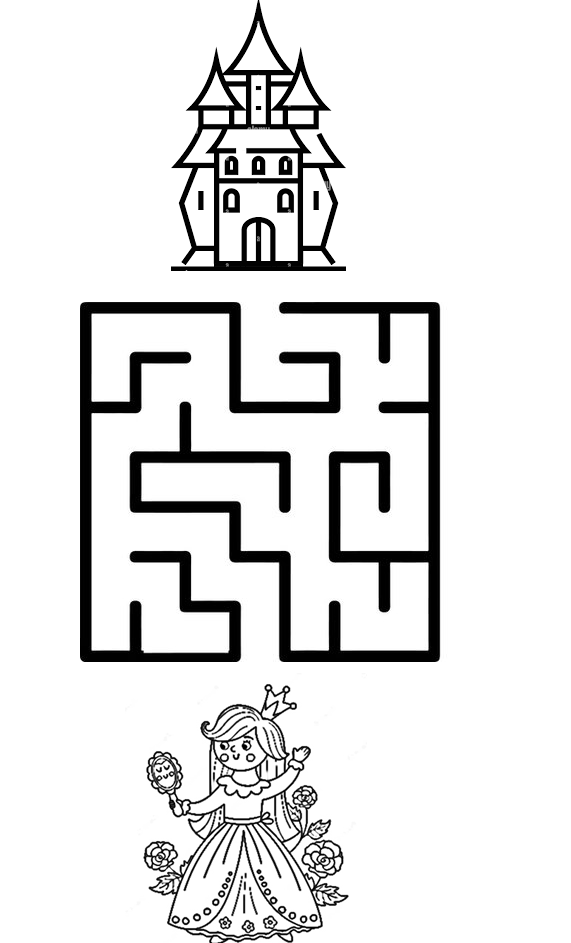 Download and print this kindergarten maze worksheet as PDF.