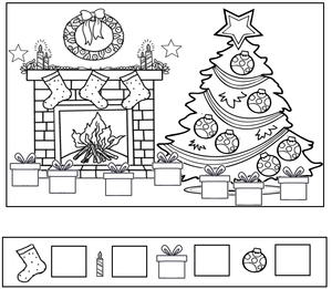 Free Kindergarten  Worksheets - Christmas 25