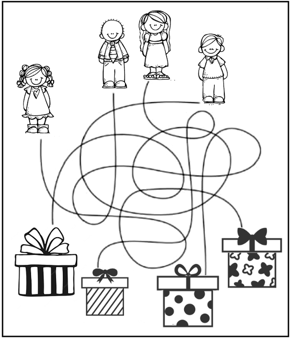 This is a free kindergarten Christmas worksheet on tracing.