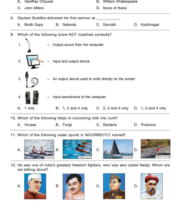 GK Olympiad Class 6 - Sample question paper 01