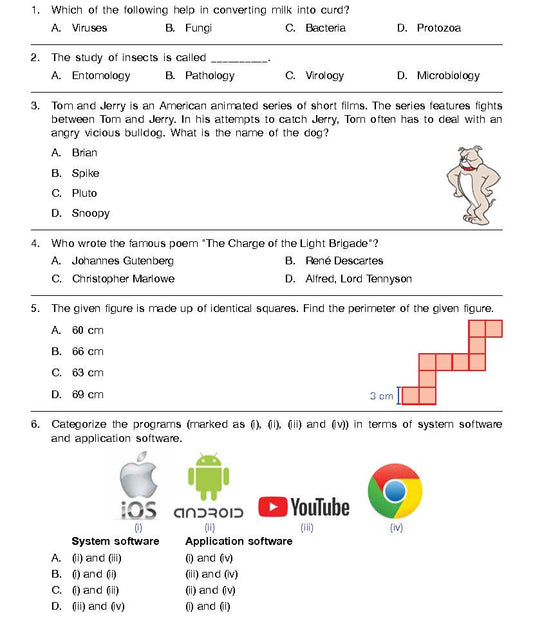 GK Olympiad Class 6 - Sample question paper 13