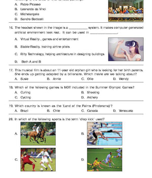 GK Olympiad for Class 7 - Sample question paper 04