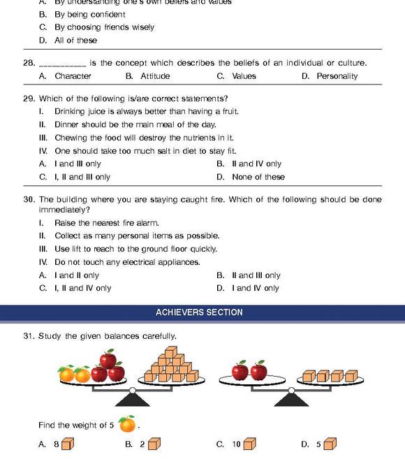 GK Olympiad for Class 7 - Sample question paper 02