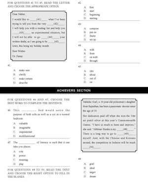 English Olympiad Class 9 - Sample question paper 10