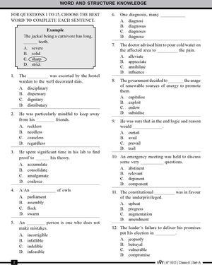 English Olympiad Class 9 - Sample question paper 16
