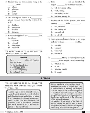 English Olympiad Class 9 - Sample question paper 18