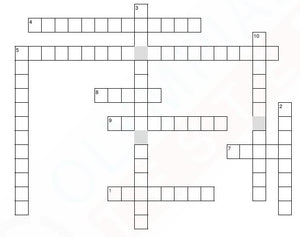 Grade 5 Crossword puzzle - Science - Animals #5