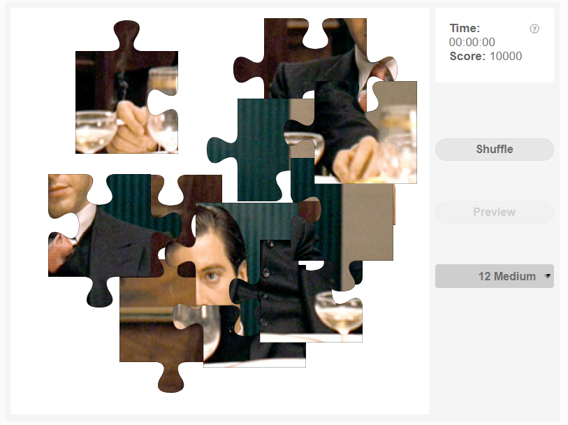 Al Pacino - Guess the movie - Online jigsaw puzzle