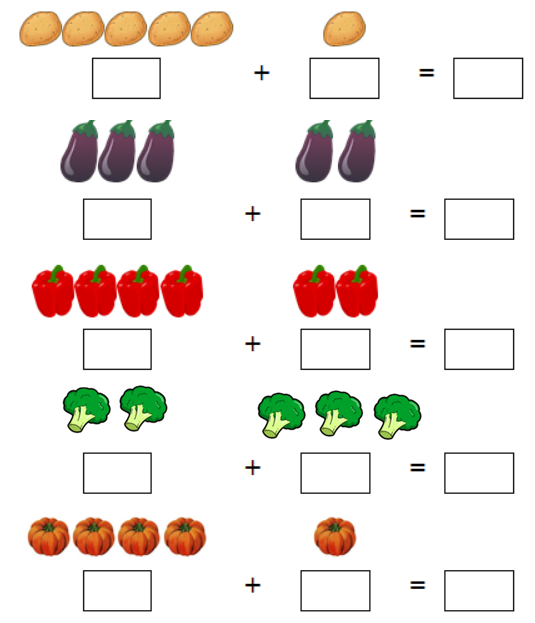 Visual Addition Worksheet Adding Objects Worksheets 15