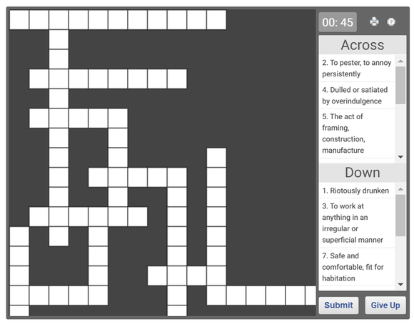 online Crossword puzzles for kids