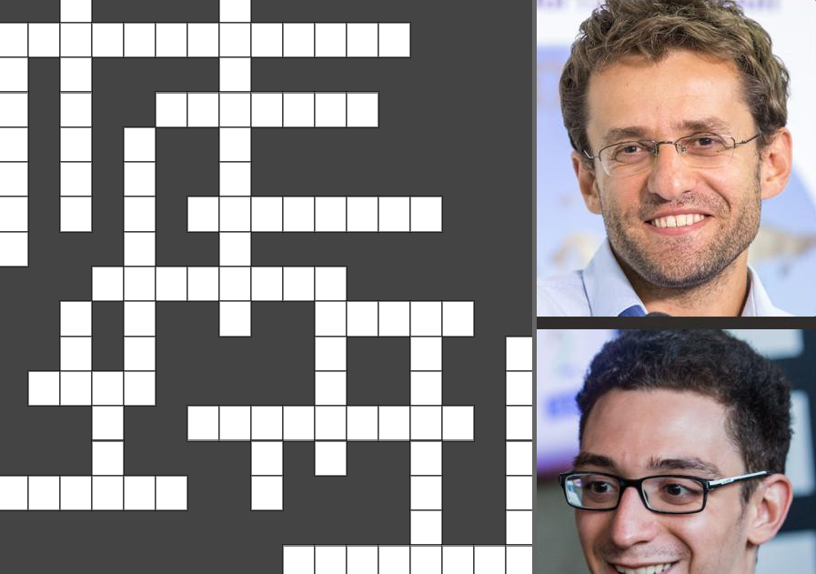 Online crossword puzzle on chess legends