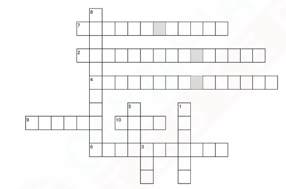 Grade 6 Science crossword puzzles PDF - Light