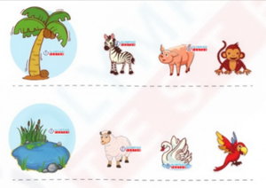 Preschool Science Worksheets - Animal habitats