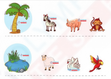 Free Kindergarten Worksheets - Science - Animal habitats