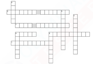Science crossword - Human body and health