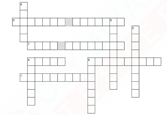Grade 5 Science crossword puzzles - Human body and health