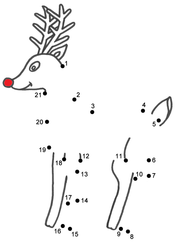 This is a free dot to dot christmas worksheet for kindergarten  and preschool students.