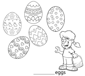 Free Kindergarten Worksheets -  Easter 18