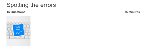 Verbal Ability - Spotting the error