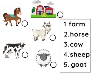 Free Kindergarten Worksheets - Animals 03