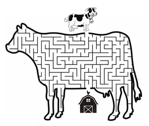 Farmyard Maze Worksheet