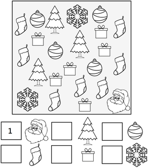 Free Kindergarten Worksheets - Christmas 10