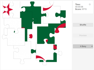 Online jigsaw puzzle - Country flag of Algeria
