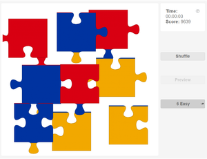 Online jigsaw puzzle - Asian flag #2