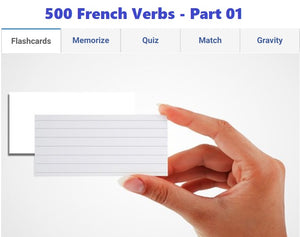 Learn 500 common French verbs in English - Part 01