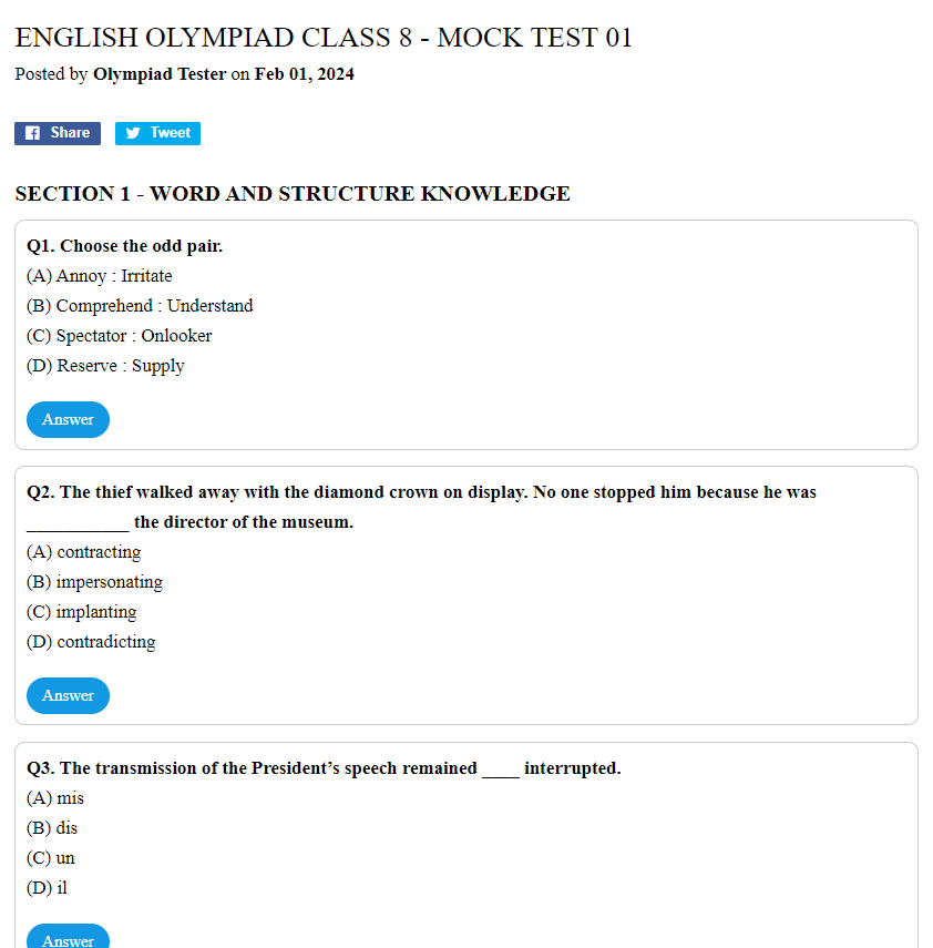 English Olympiad Class 8 Mock Test 01 Olympiad Tester english-olympiad-class-8-mock-test-01-olympiad-tester