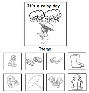 Free Preschool Worksheets - Weather 04