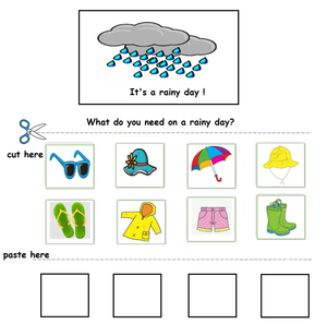 Free Preschool Worksheets - Weather 05
