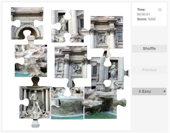 Online Jigsaw puzzle - Trevi fountain