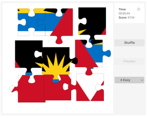 Online jigsaw puzzle - Flag - Antigua and Barbuda