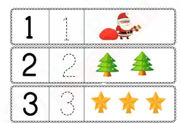 Download this free kindergarten worksheet on number tracing in PDF form.