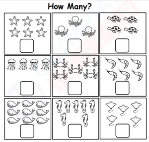 Kindergarten Counting Worksheet