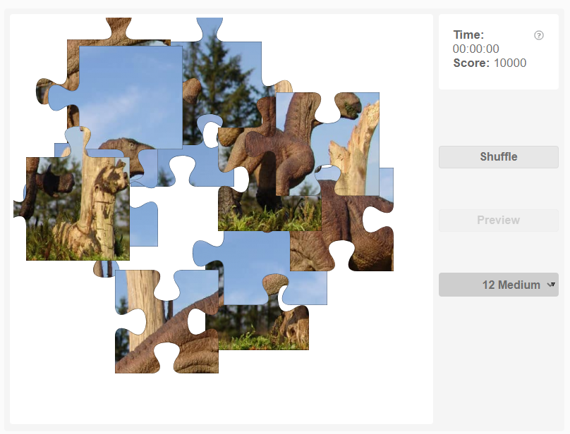 Dinosaurs Iguandon jigsaw puzzle Olympiad tester