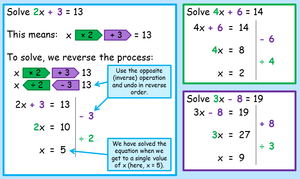 Class 7 Maths - Linear equations - Online test 02